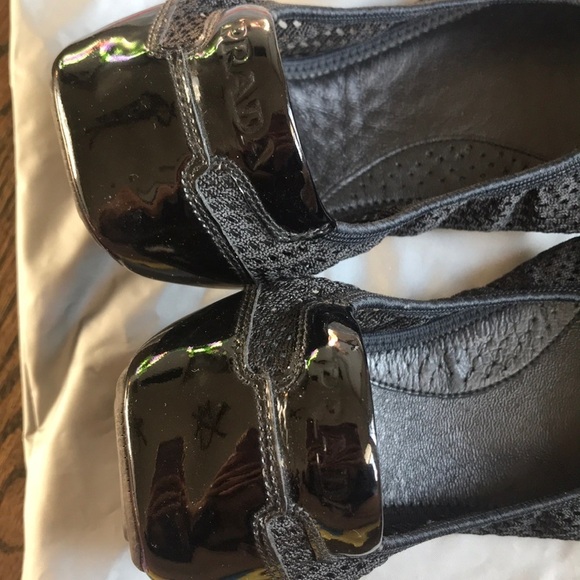 Prada Sport mesh & Leather cap toe ballet flats - Picture 4 of 8
